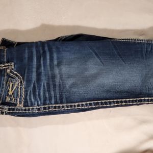 Silver boot cut slim Jeans